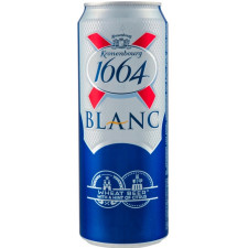 Пиво "Kronenbourg 1664" Blanc, in can, 0.46 л