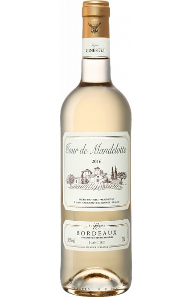 Вино "Tour de Mandelotte" Bordeaux AOC Blanc Sec