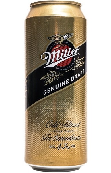 Пиво "Miller" Genuine Draft (Russia), 0.43 л