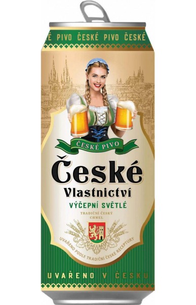 Пиво Nymburk, "Ceske Vlastnictvi" Vycepni Svetle, 0.5 л
